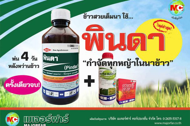 "PINDAR" New herbicide to control all mean weeds in rice